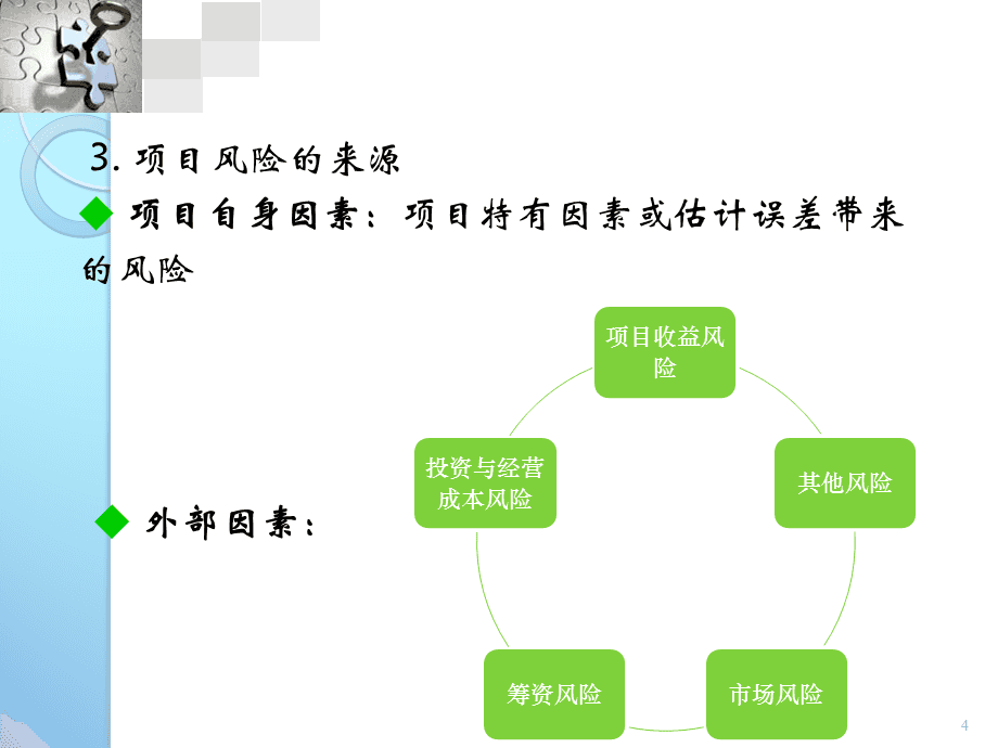 投资项目风险评价与项目投资及其管理策略